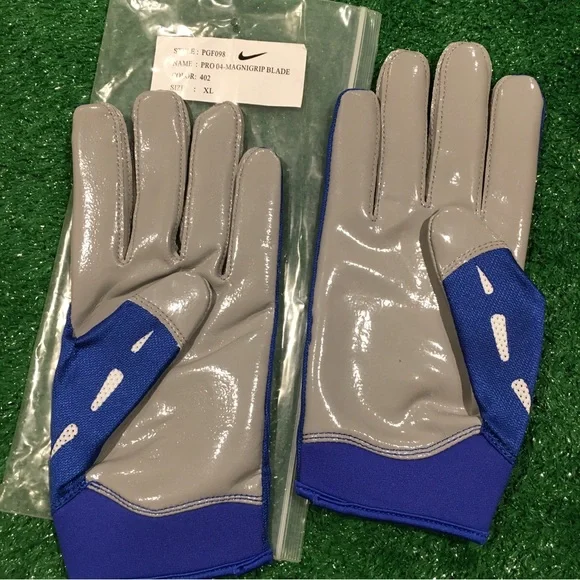 NEW NFL (NIKE) MAGNIGRIP BLADE WR FOOTBALL GLOVES XL